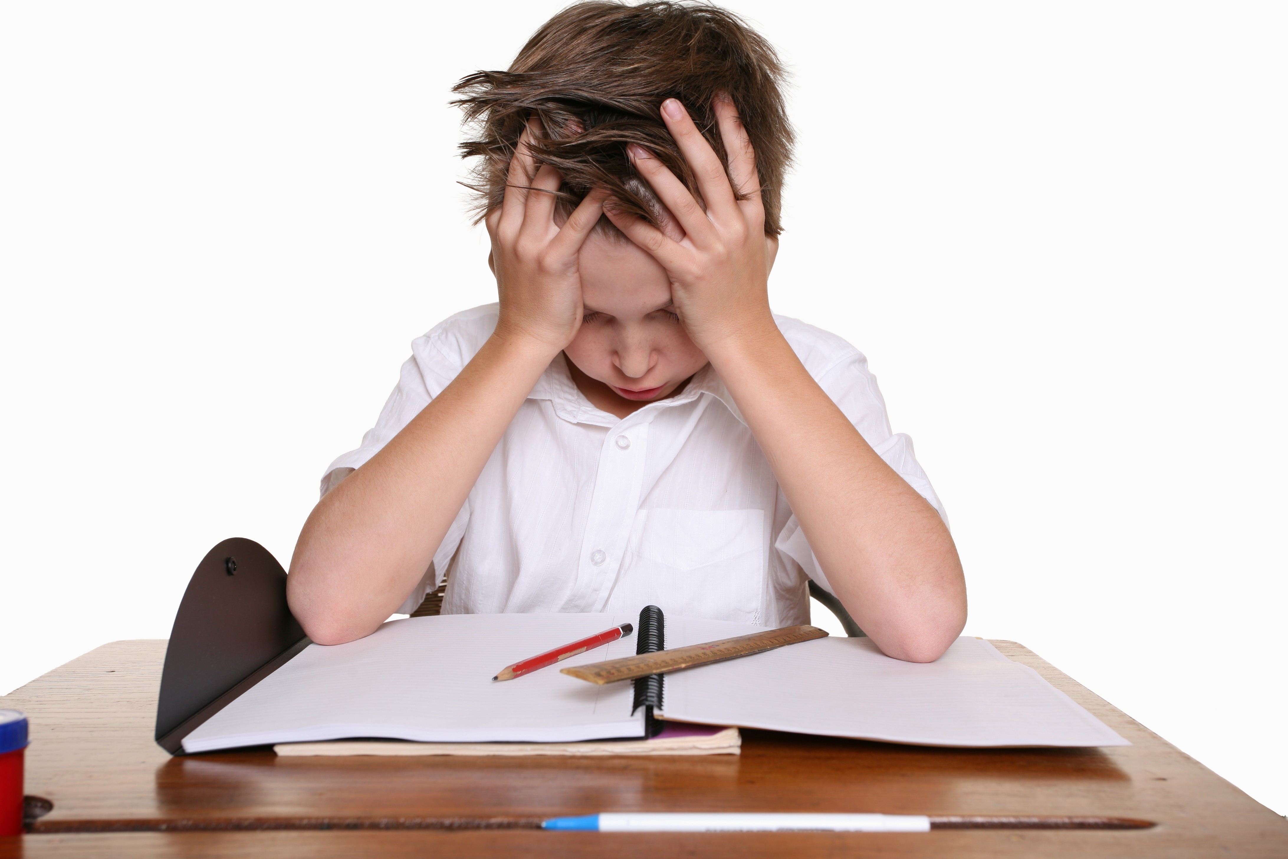 Frustrated student