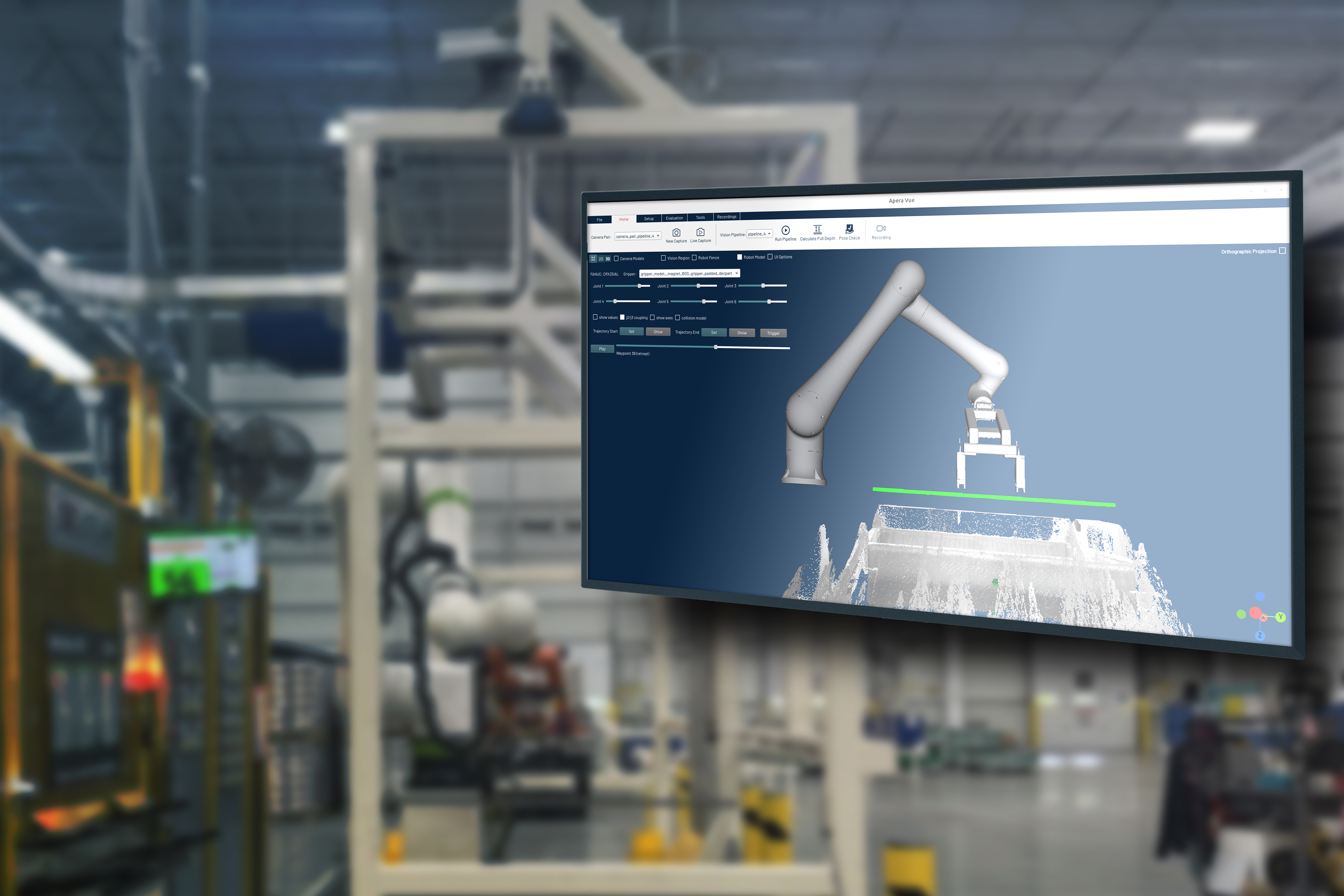 Apera AI 4D Vision System on FANUC CRX