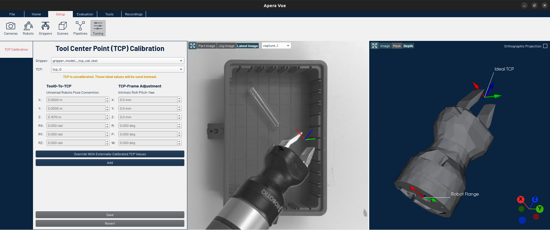 Apera Vue 9 50 TCP Calibration 2025
