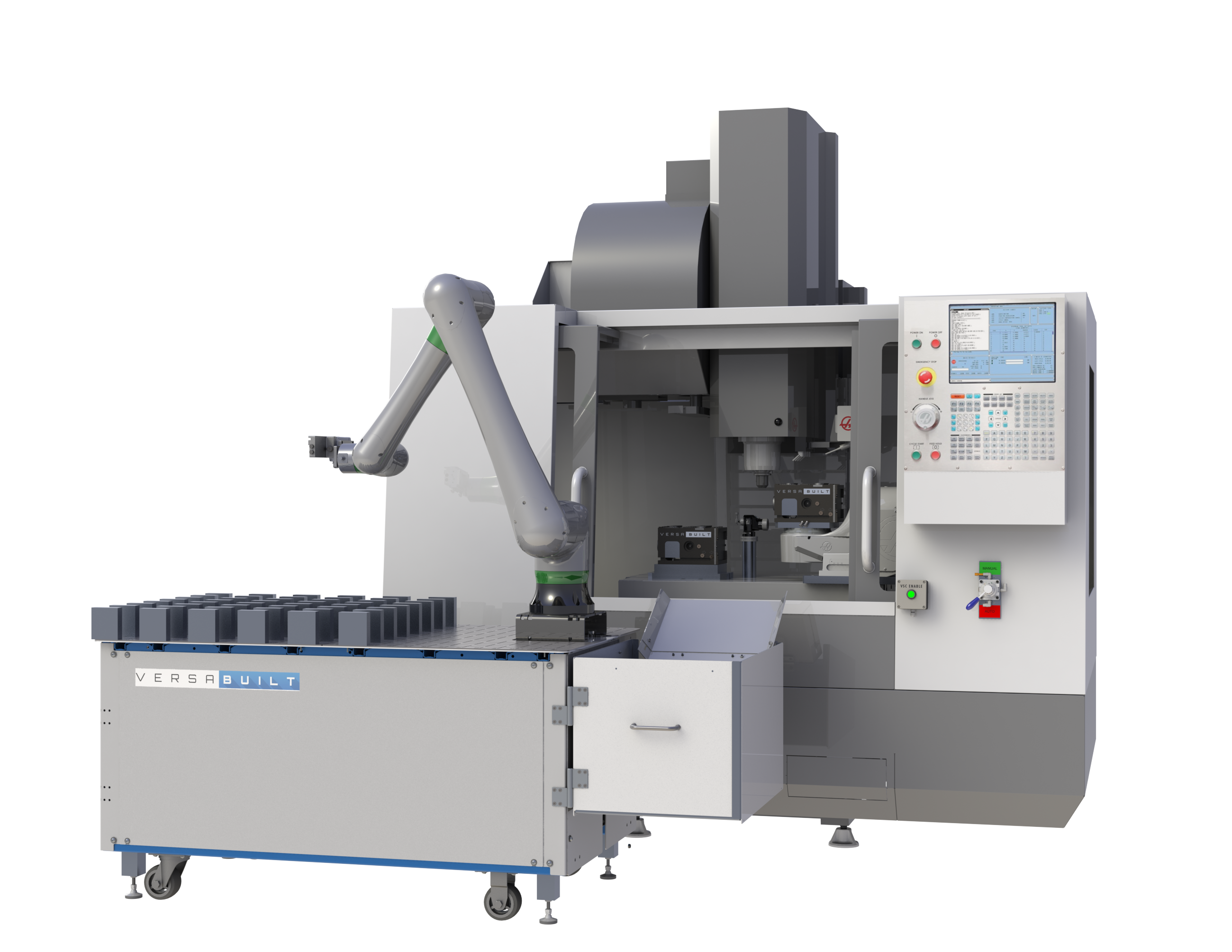 Mill Automation System with Multi Grip and CRX10i AL Robot Rendering 002