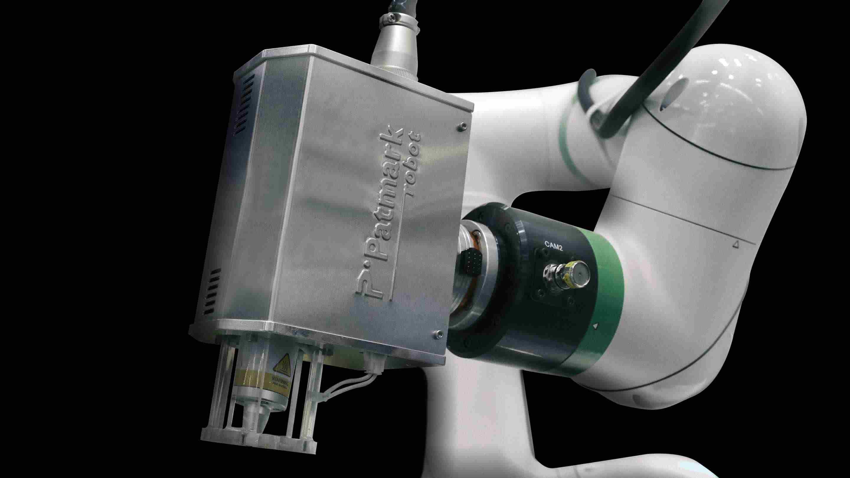 Patmark Robot attachment for CRX by Tocho Marking Systems