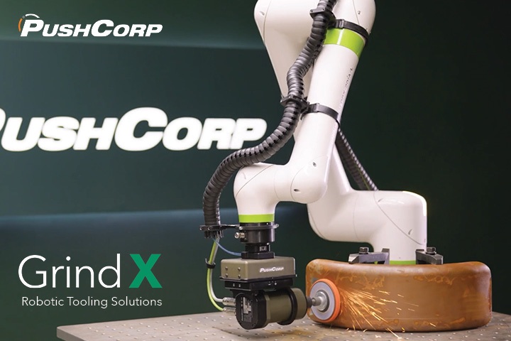 PushCorp Grind-X | Automated Robotic… | CRX Collaborative Robot