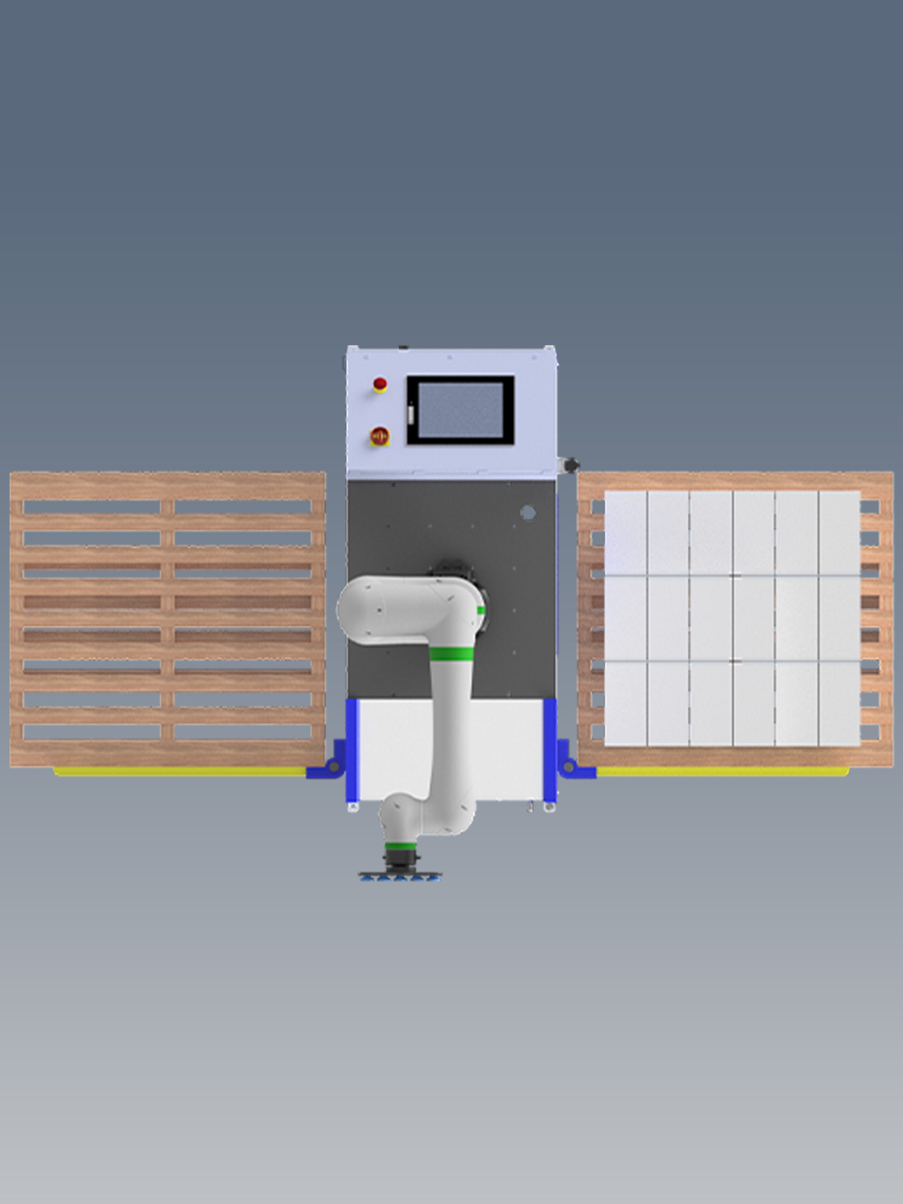 Smart Pallet 1000 FANUC Cobot Go Render 2
