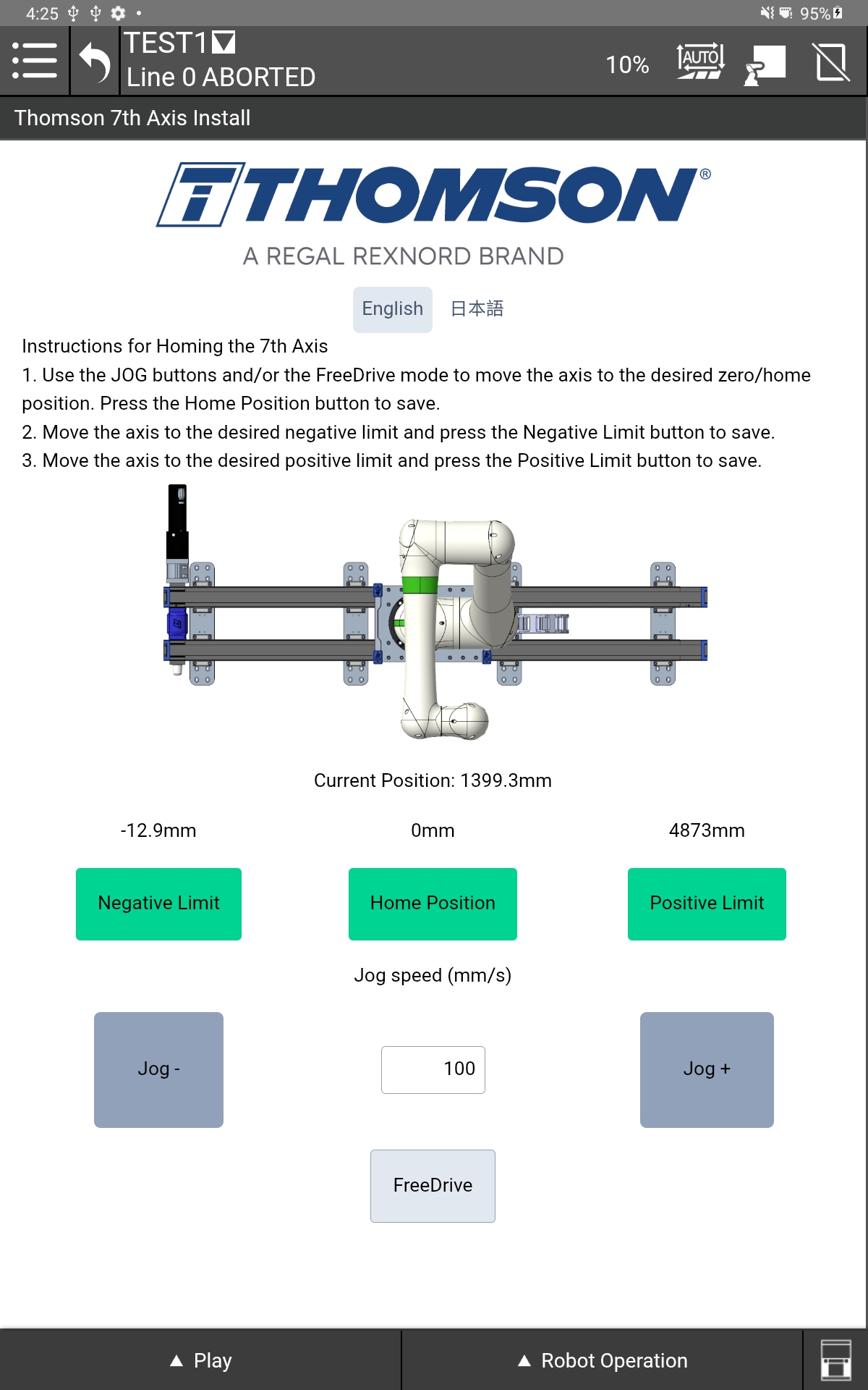 Thomson Plug In Screenshot Installation Page