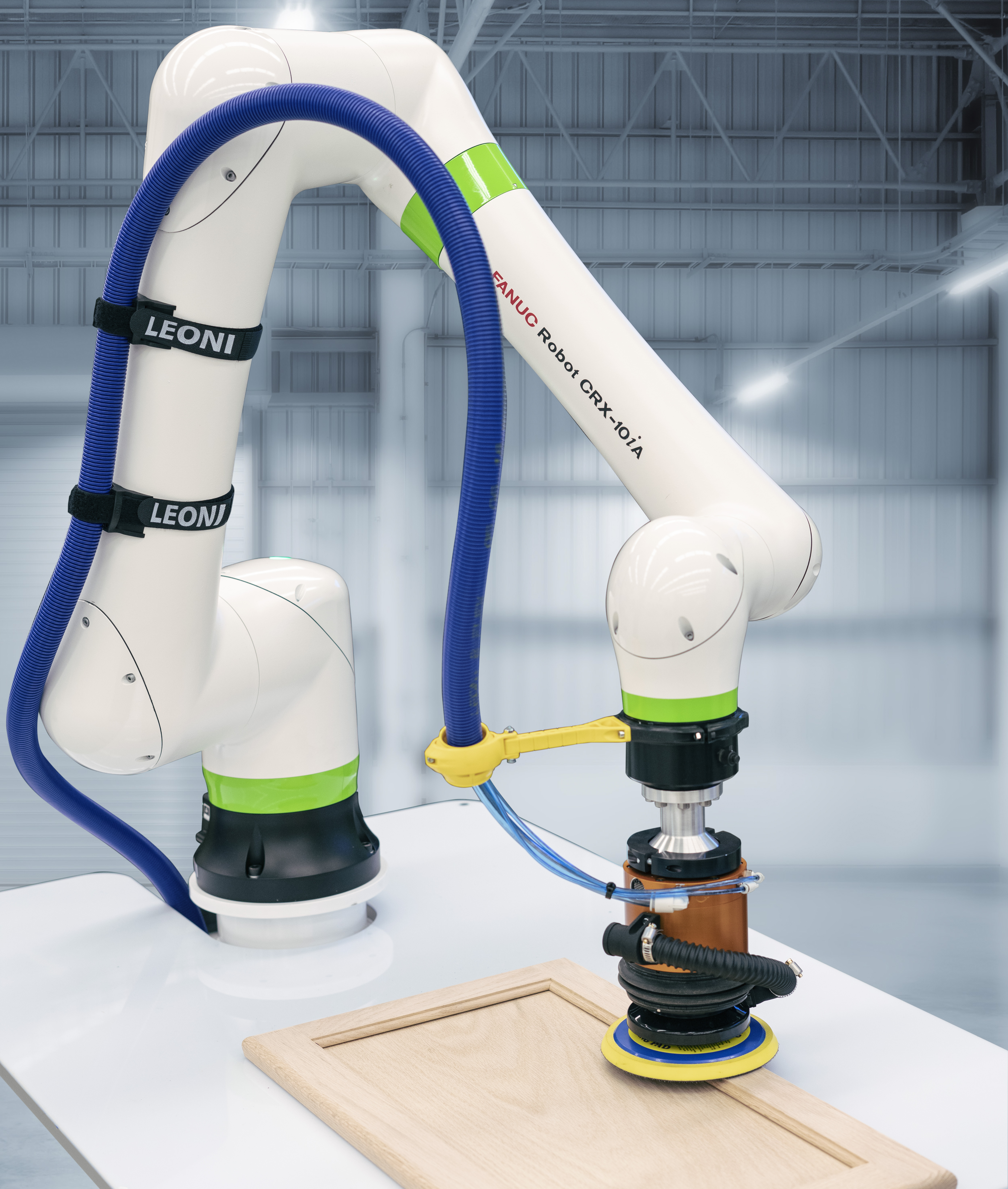 CRX-10iA Sanding a Cabinet Door