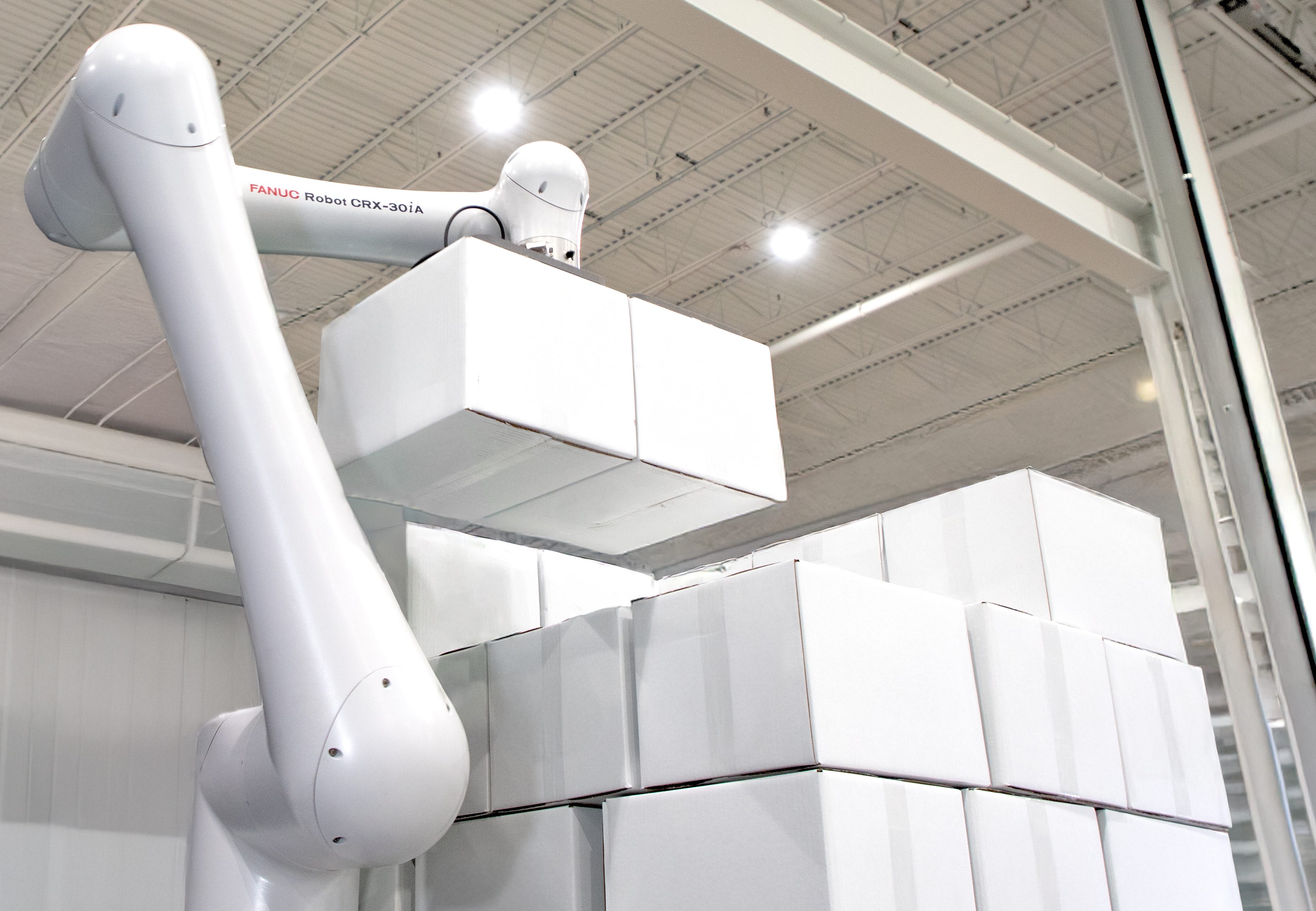 CRX 30i A Food Grade Collaborative Robot Palletizer