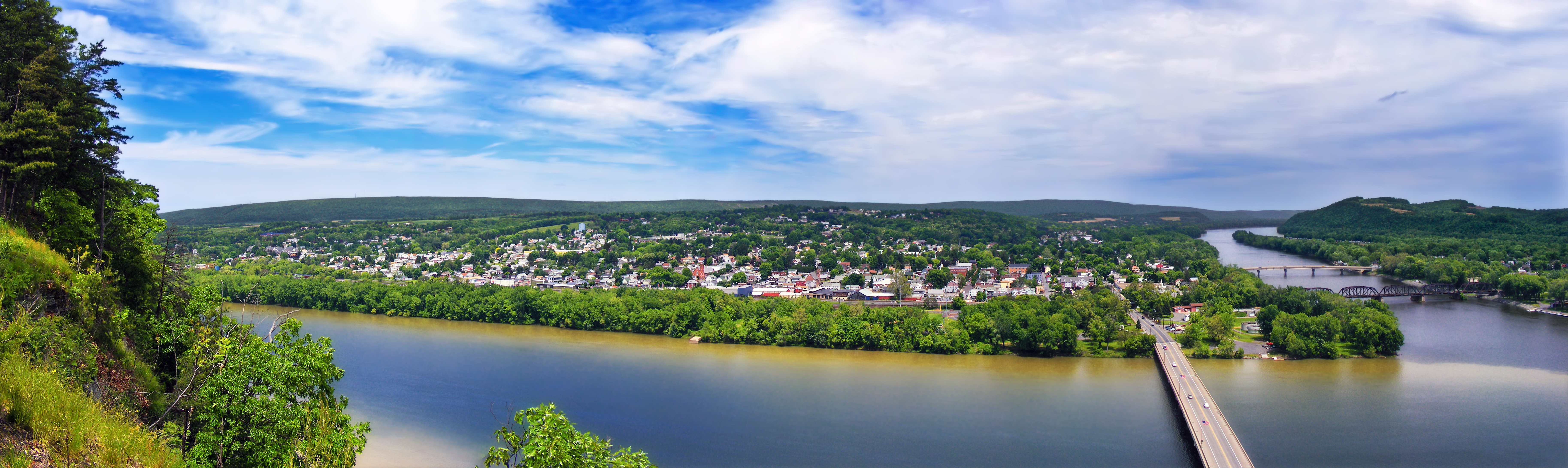 Confluence of the North Branch Susquehanna River and the West Branch Susquehanna River