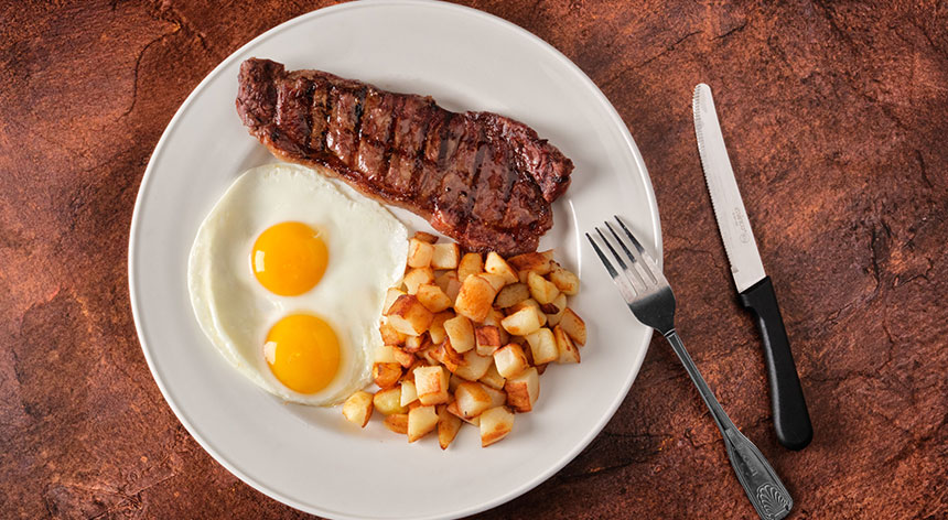 Coffee Shop Steak And Eggs 860x472