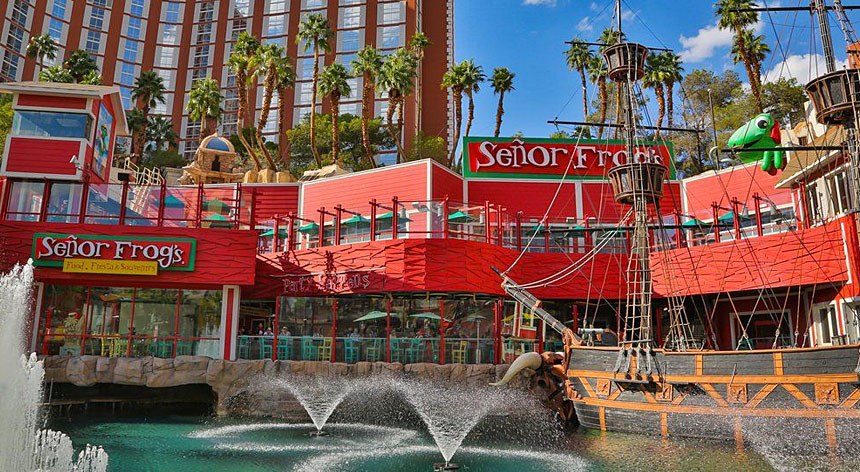 Señor Frog's exterior by the water