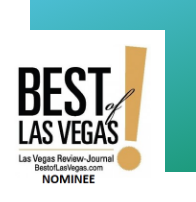 'Best of Las Vegas' nominee logo.