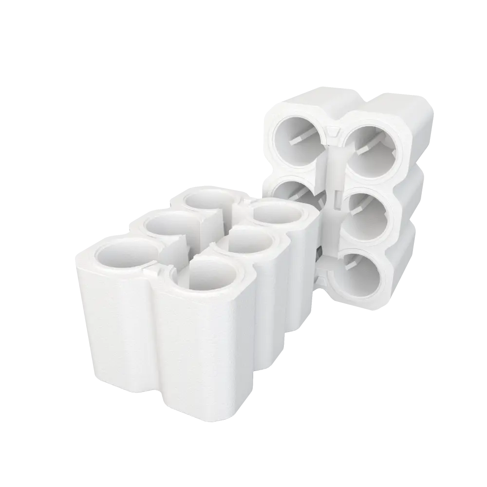 3D rendering of Atlas insulated wine shipping packaging.