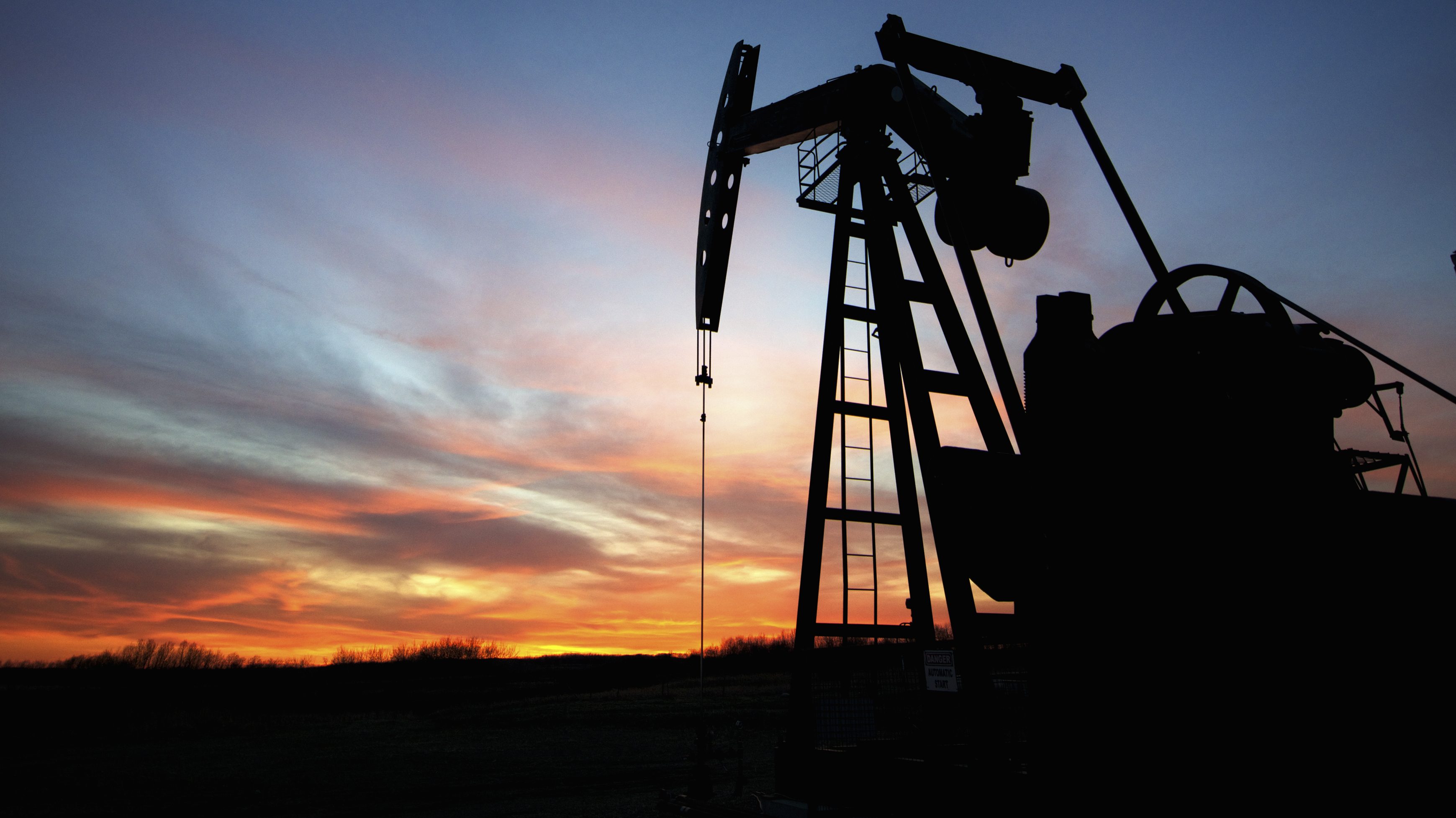 ST pumpjack texas sunset
