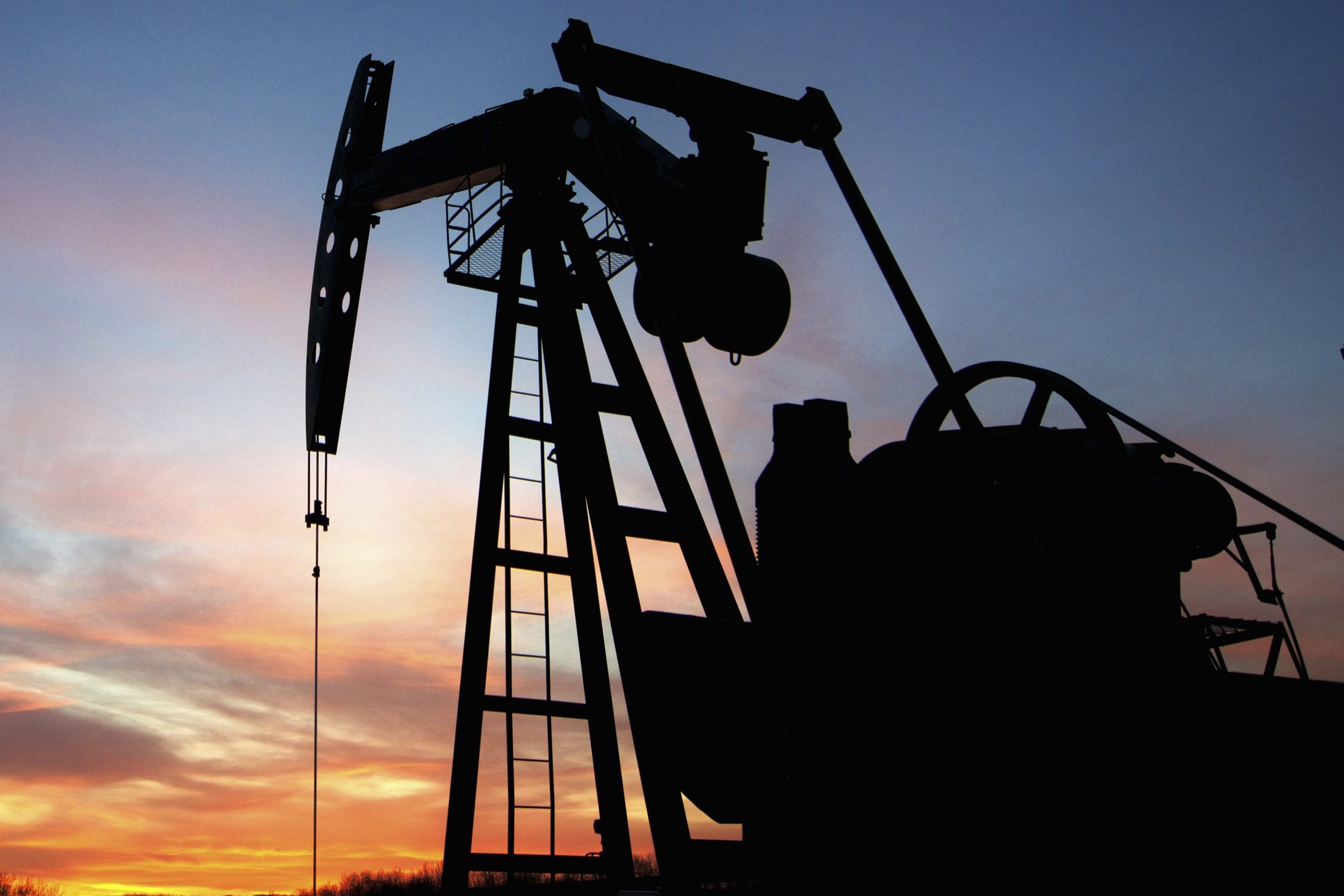 ST pumpjack texas sunset