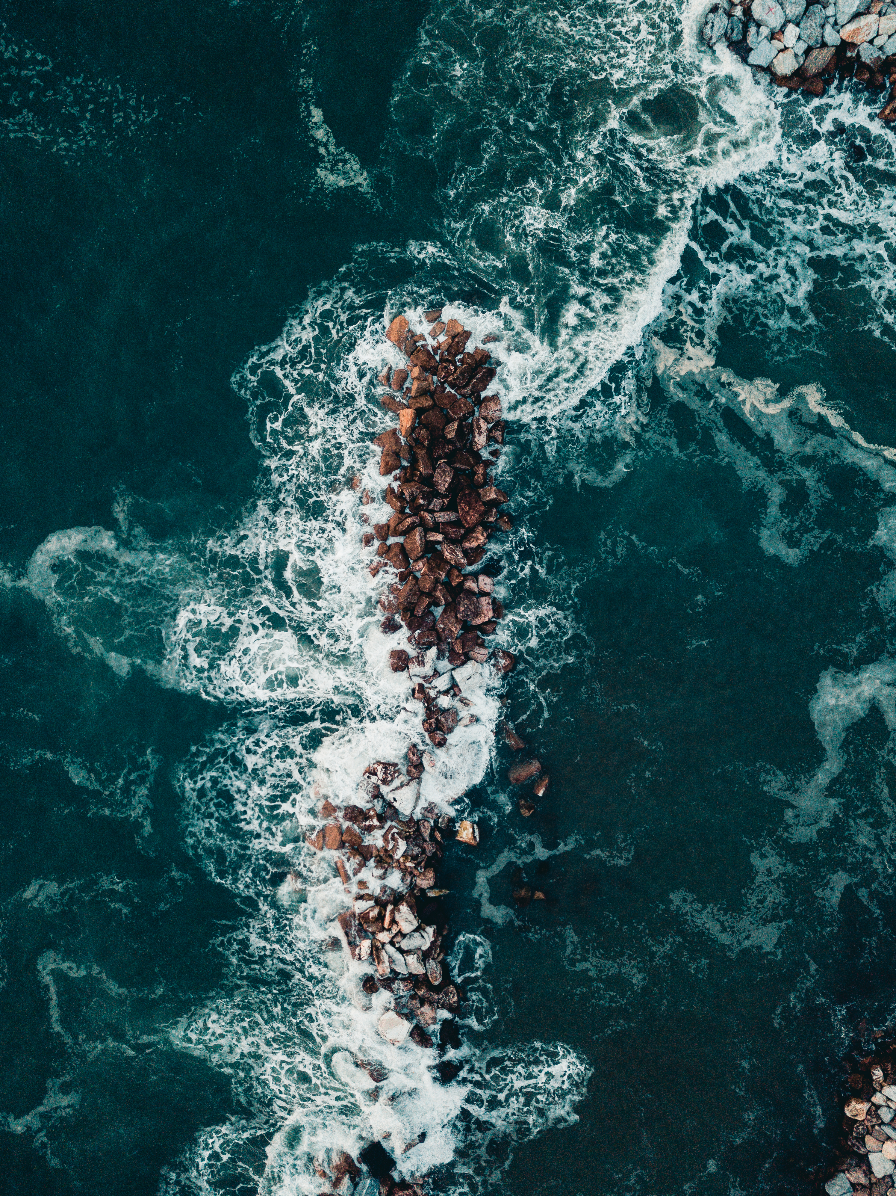 ST rocks on stormy ocean