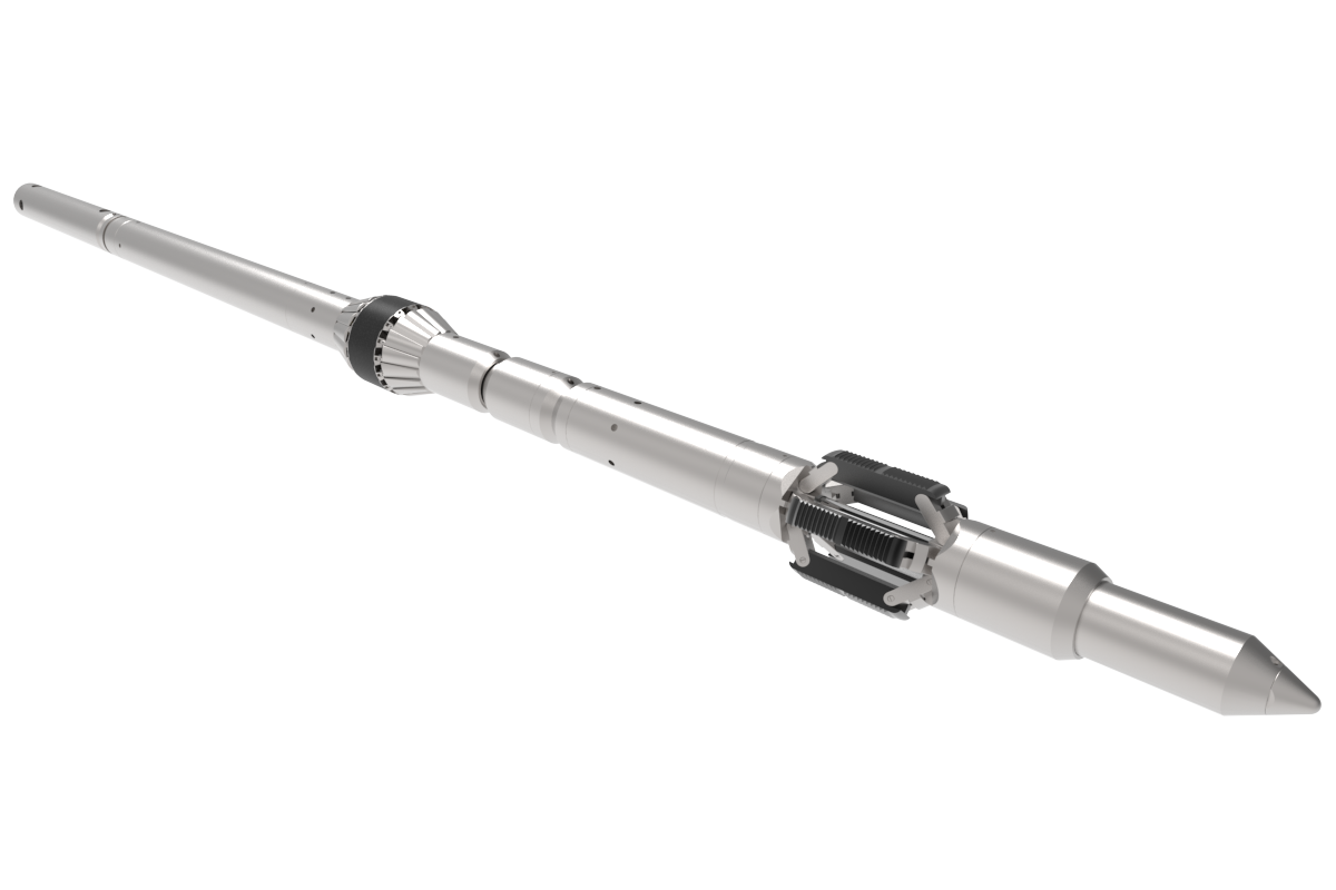 THEX bridge plug with packer module, for high expansion in narrow wellbores under extreme pressure and temperature