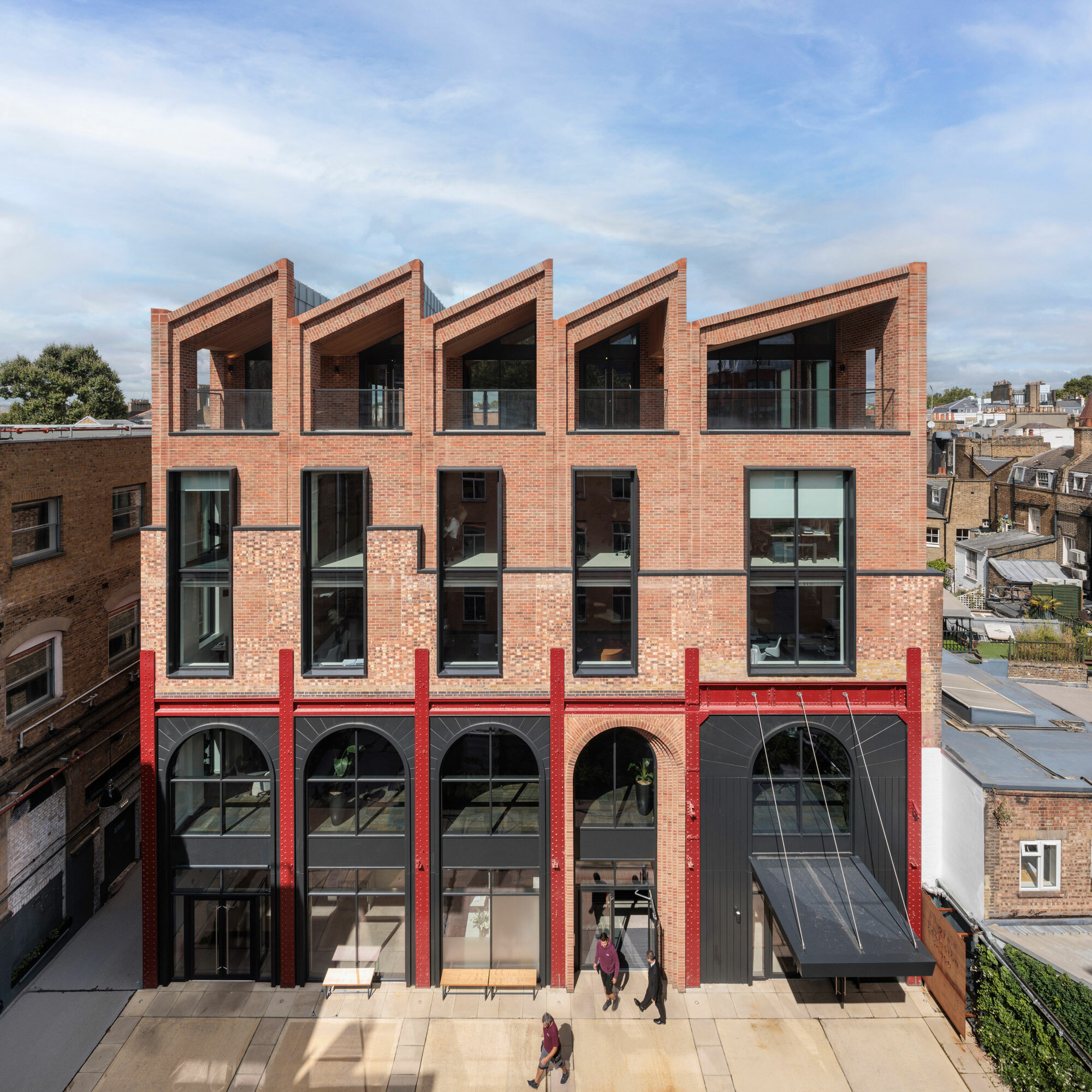 A re-purposed warehouse building.