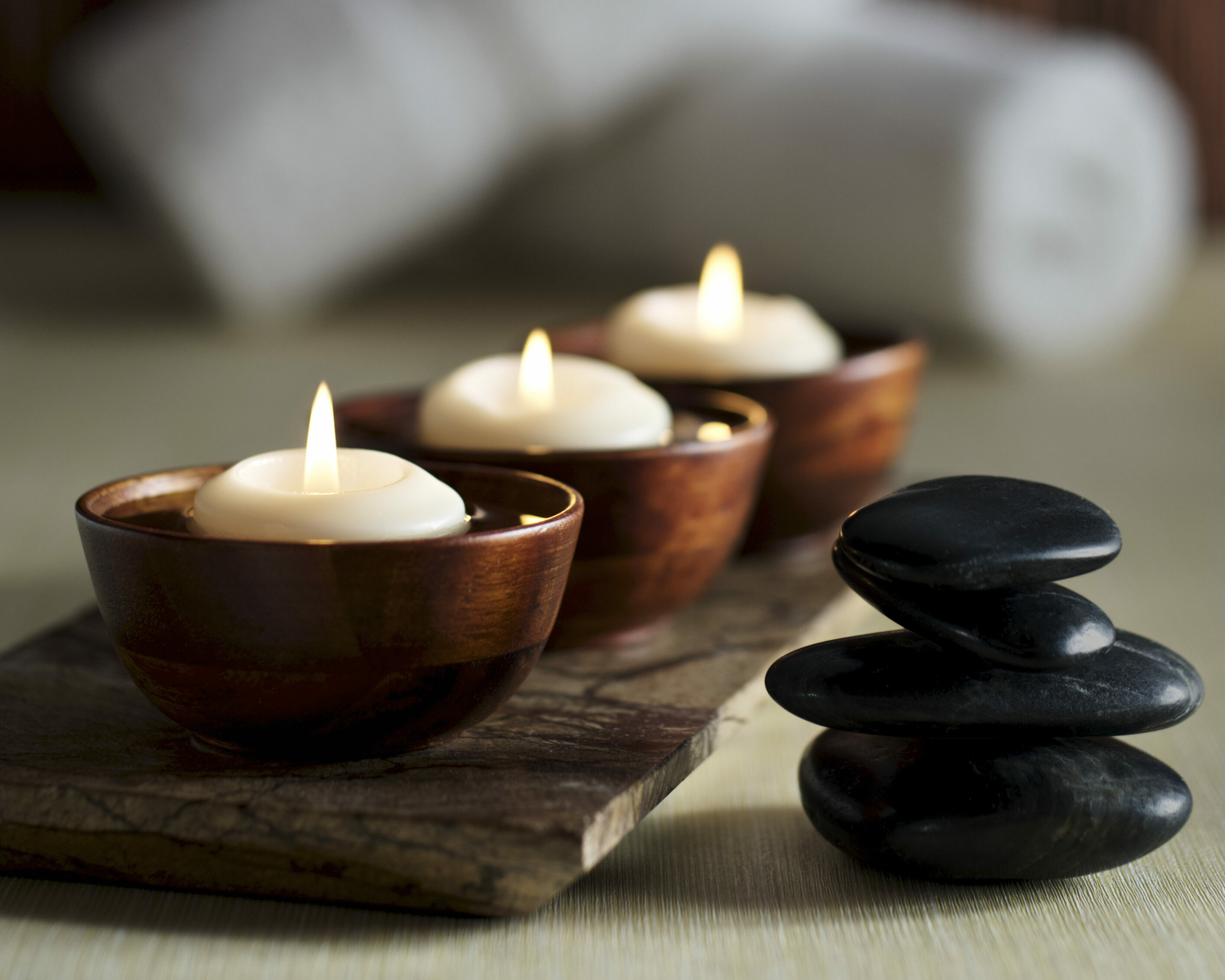 Candles in a spa