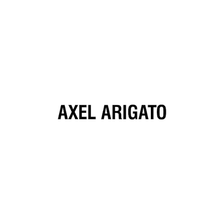 Axel Arigato logo in bold black sans-serif text on a white background.