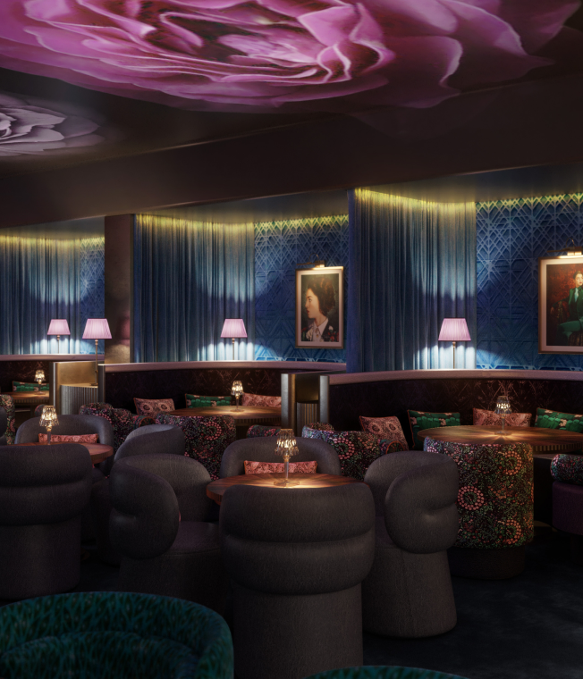 Luxurious lounge bar