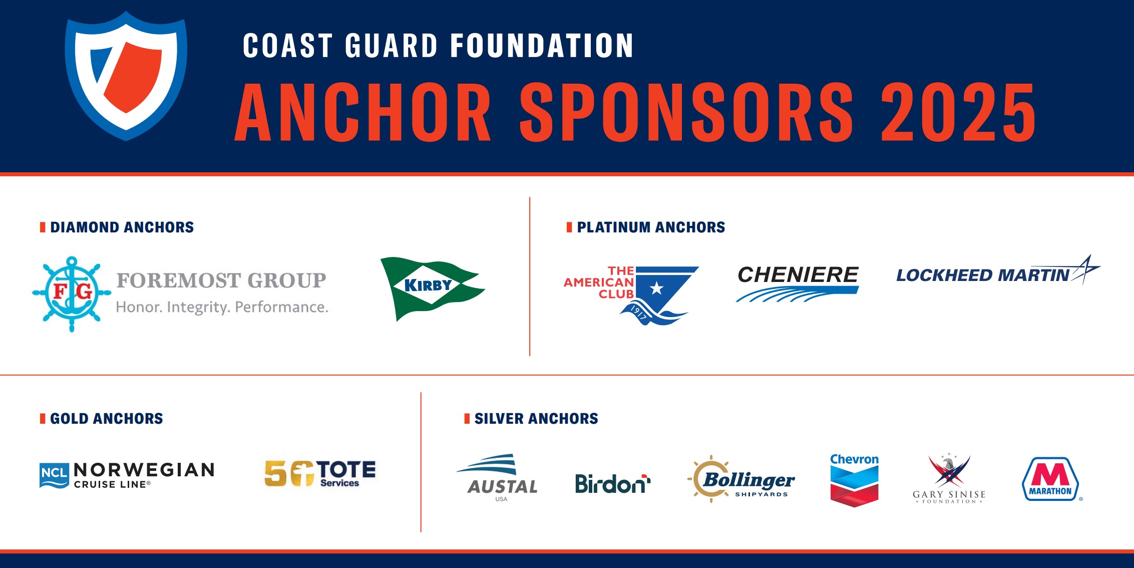 2025 Anchor Sponsors
