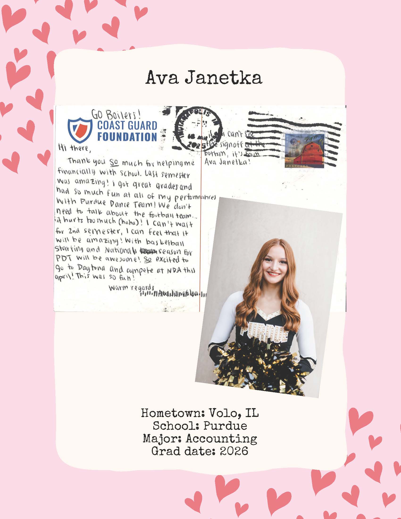 2025 Greetings from College for Valentines Day Page 1