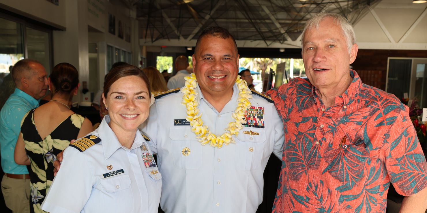 group photo of three people
