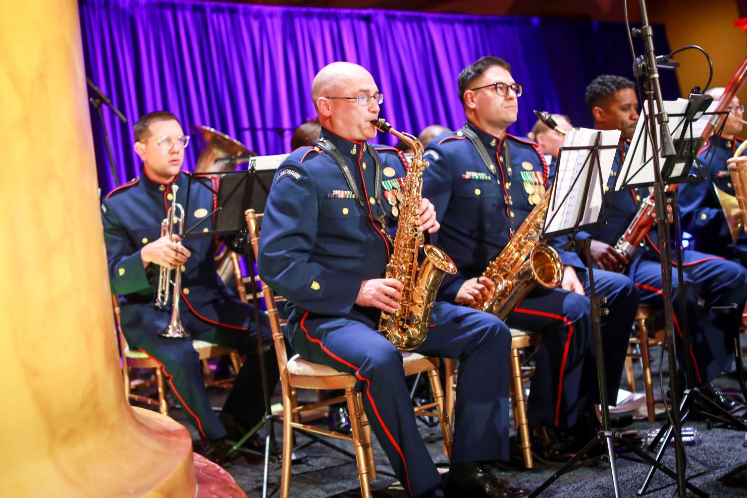 Man playing the saxophone