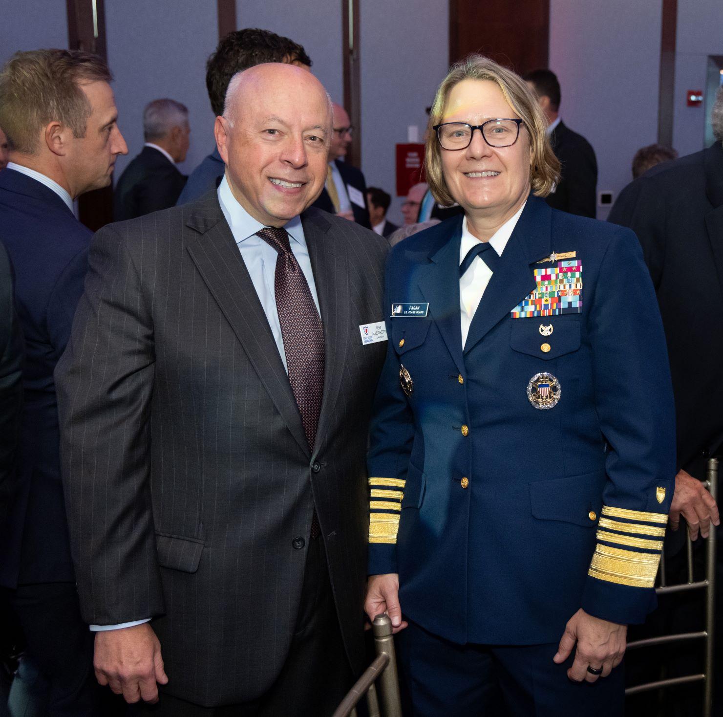 man and woman standing