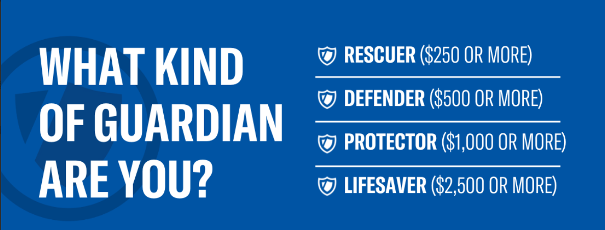 Coast Guard Foundation Guardian Circle Giving Levels
