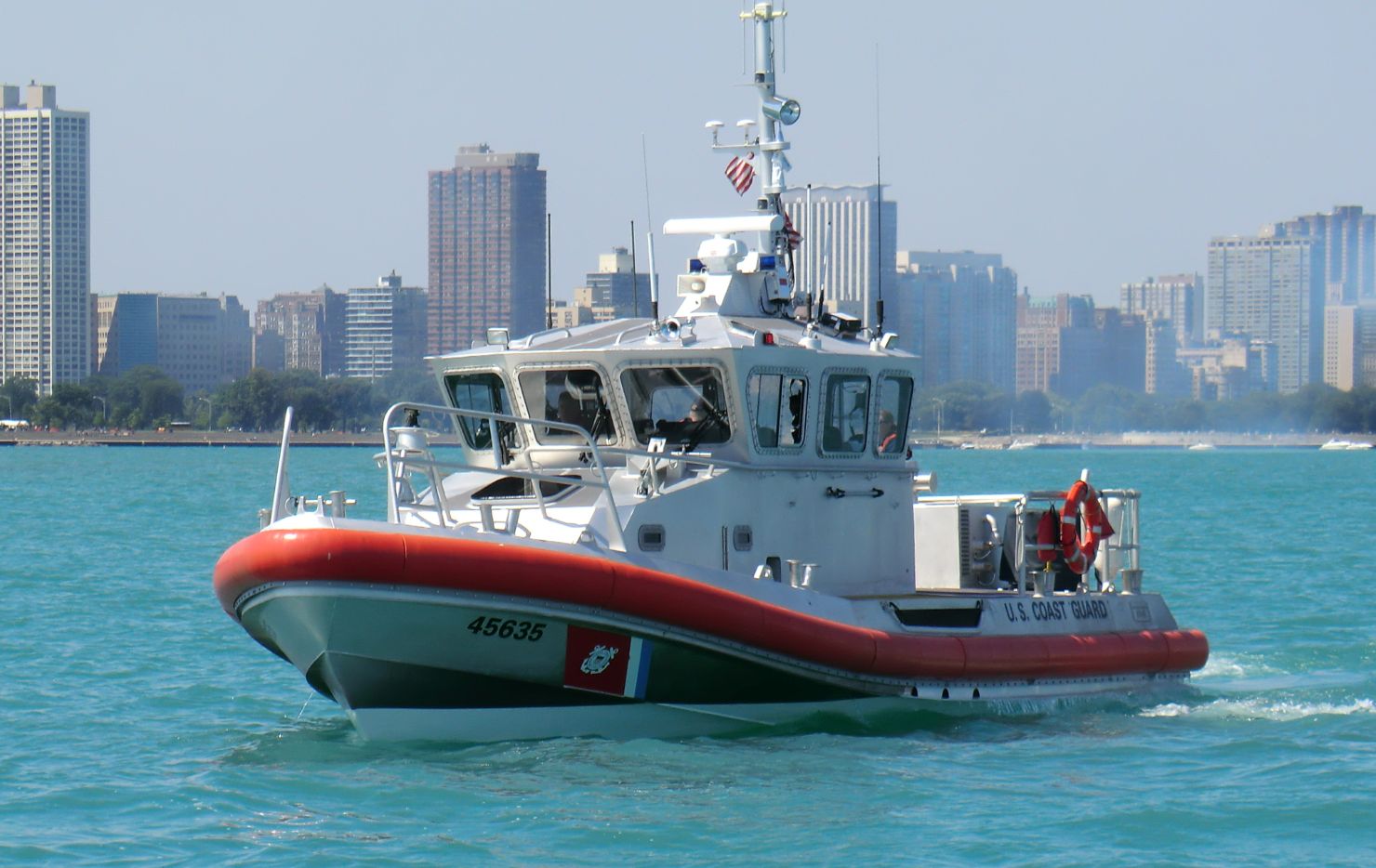 A Coast Guard boat.