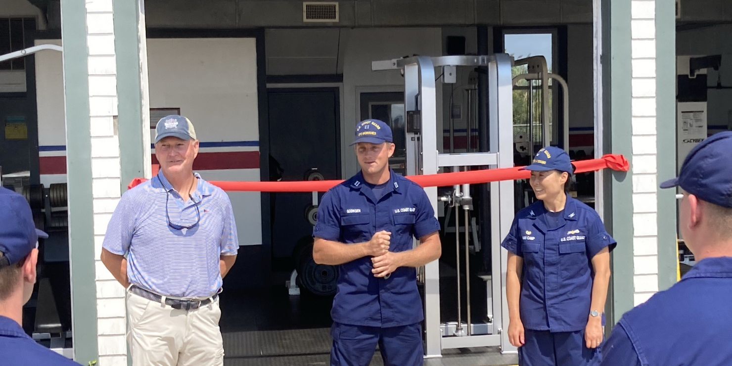 Group photo at a ribbon cutting