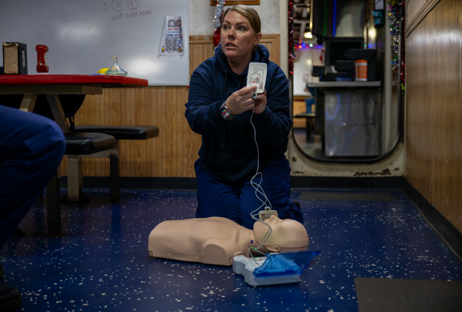 EMS week polar star CPR training