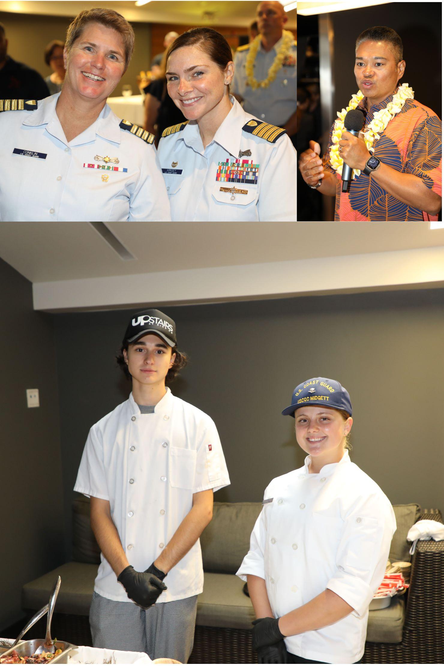 Photo collage of guests.