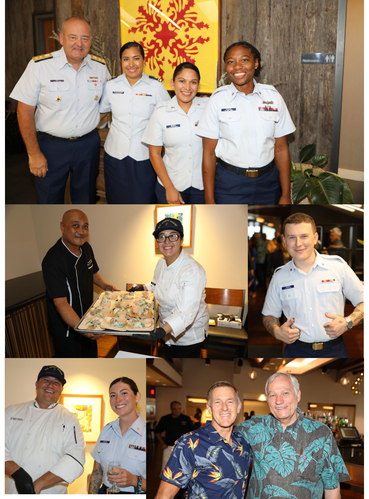 Photo collage of guests