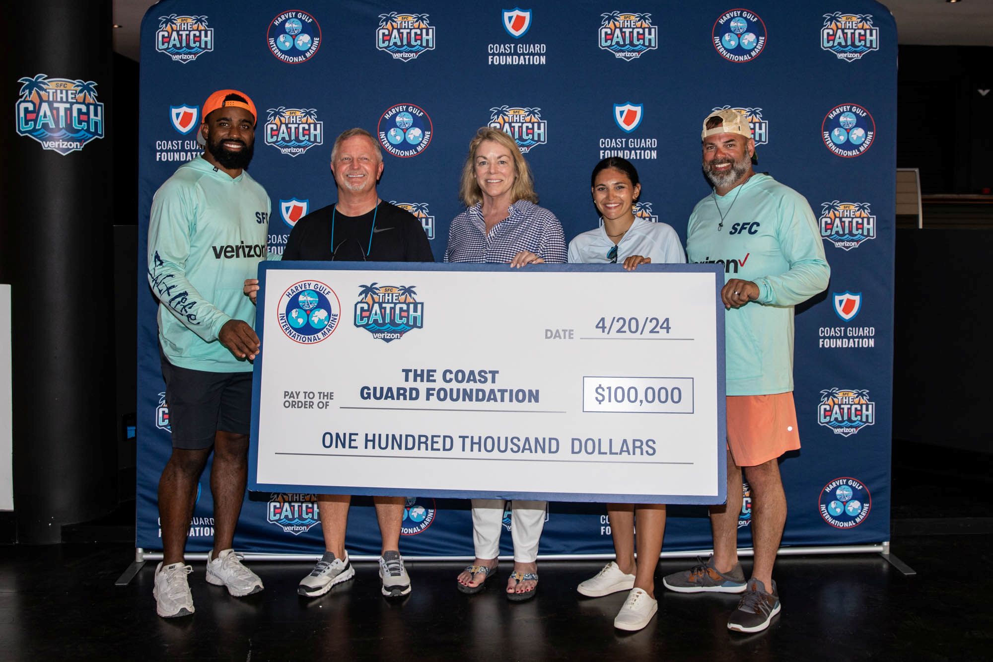 Presentation of a big check