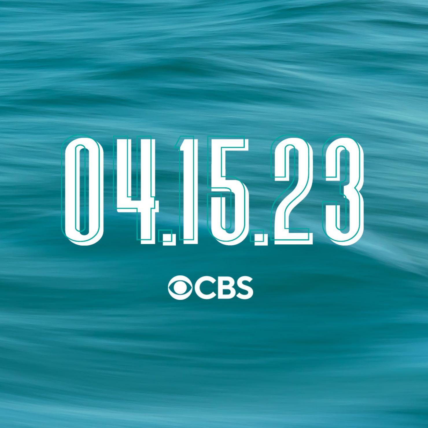 Photo illustration showing the date 04.15.23 and the CBS logo