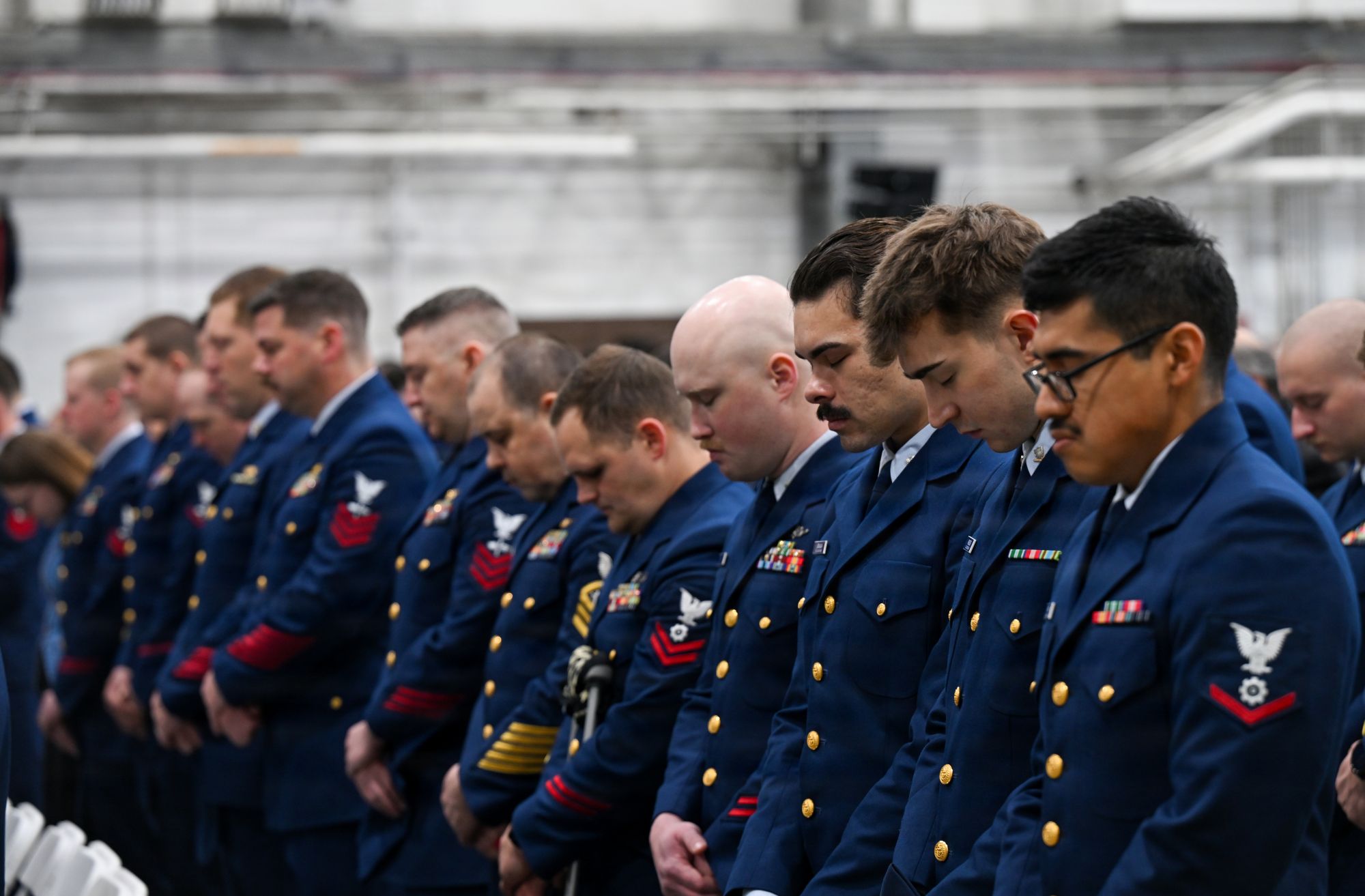 Attendees at the memorial service.