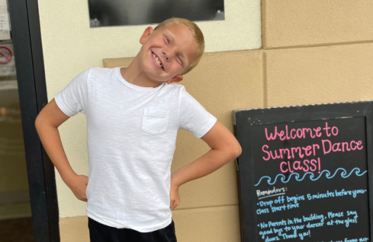 Wells, the child of Rachel and the late Senior Chief Terrell, participated in a hip hop dance class as part of the youth enrichment program for children of Coast Guard Fallen Heroes.