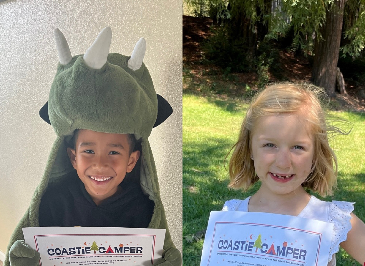 ROSE (LEFT) USED A YOUTH ENRICHMENT PROGRAM GRANT TO ATTEND AN OUTDOOR ART AND NATURE SUMMER CAMP. JACE (RIGHT) USED HIS GRANT TO PURCHASE A TABLET SO HE COULD TAKE A SUMMERTIME CODING CLASS.