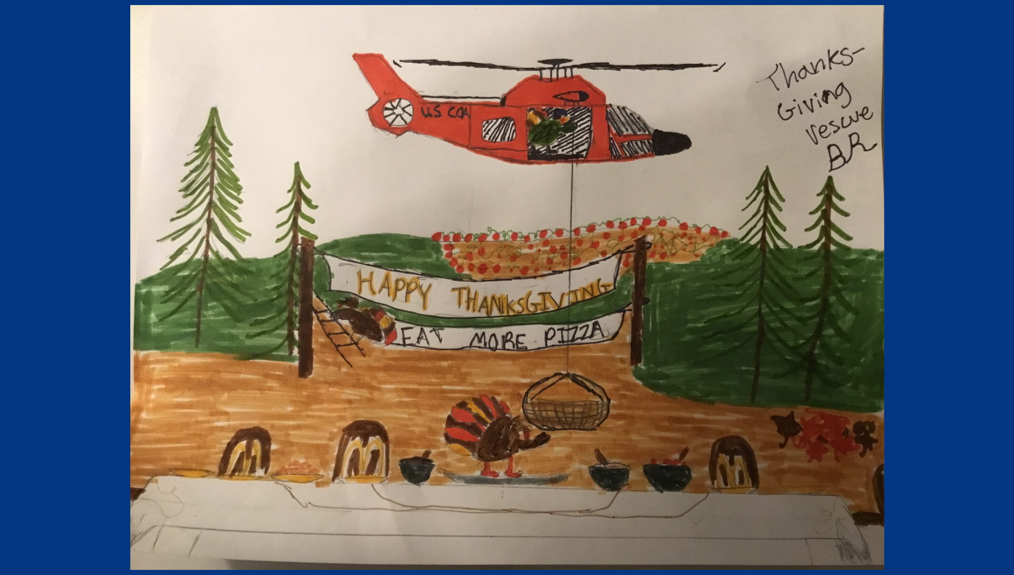 Thanksgiving rescue art