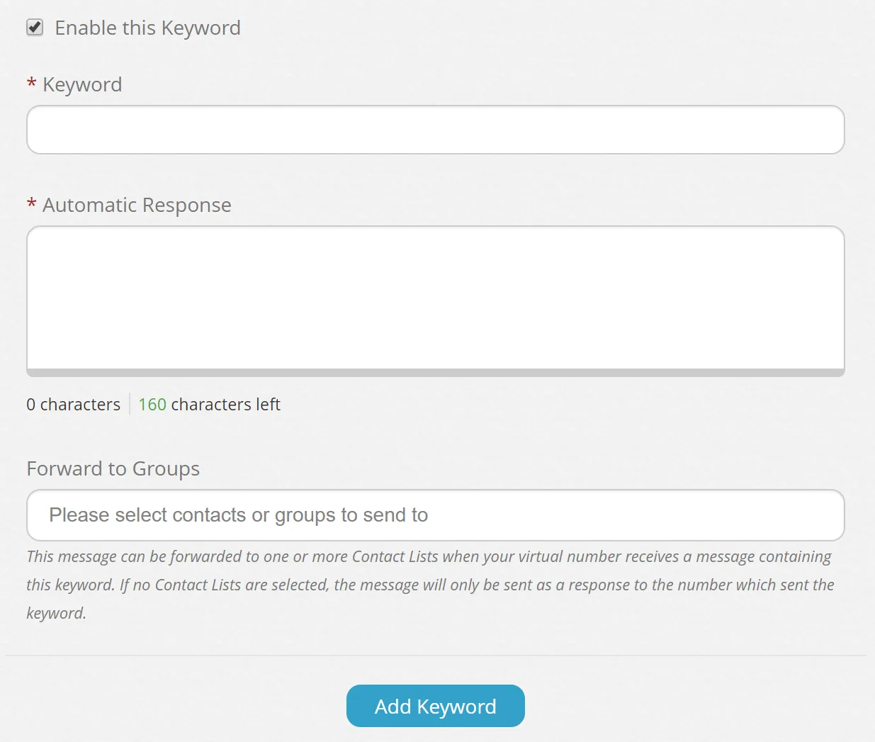 Keywords Step 4