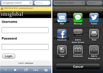 There’s no need for an app to access SMSGlobal on your iPhone